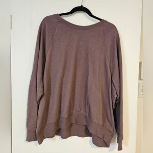 Womens XXL plus size oversized purple brown sweater H&M long sleeve
